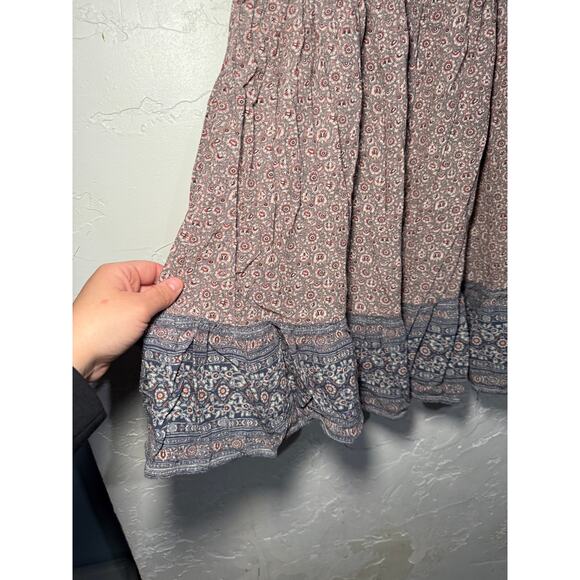 American Eagle flowy ruffle paisley dolman sleeve tunic‎ blouse womens XXL boho - Picture 4 of 10